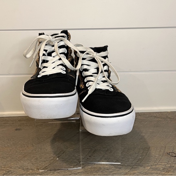 Vans Ward Hi Platform Cheetah Leopard Skate High Top Shoes - Size 8.5 - Picture 5 of 8